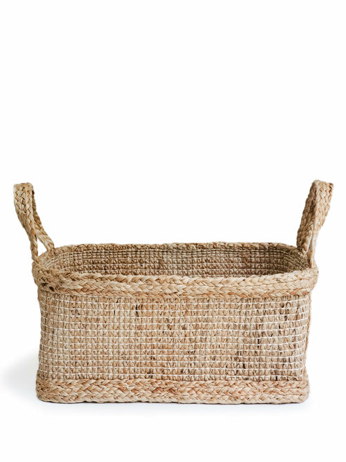 Bono Rectangular Jute Storage Basket - first step nursery