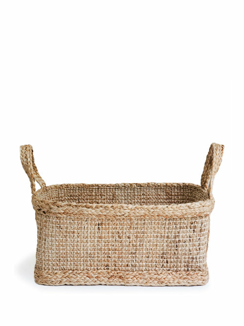 Bono Rectangular Jute Storage Basket - first step nursery