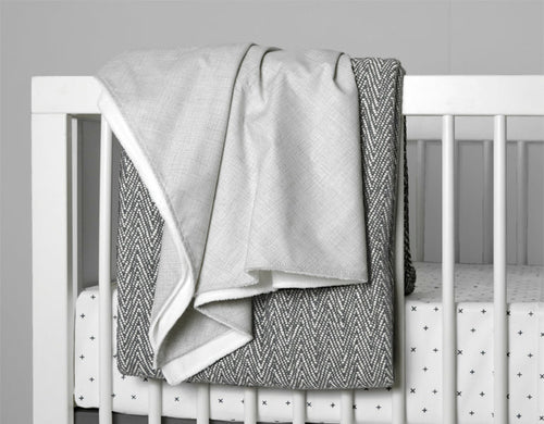 Gray Nest Baby Blanket - first step nursery