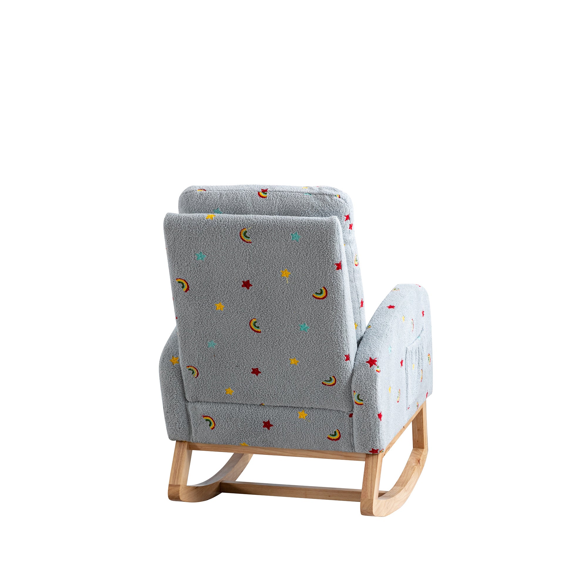 Mid Century Rocker Armchair - Rainbows - first step nursery