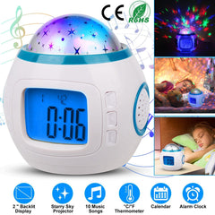 Starry Sky LED Digital Projection Lamp with Music - first step nursery
