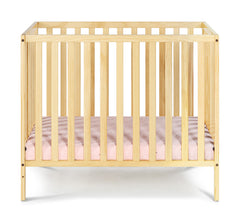 Natural 3-in-1 Convertible Mini Crib With Mattress Pad - first step nursery