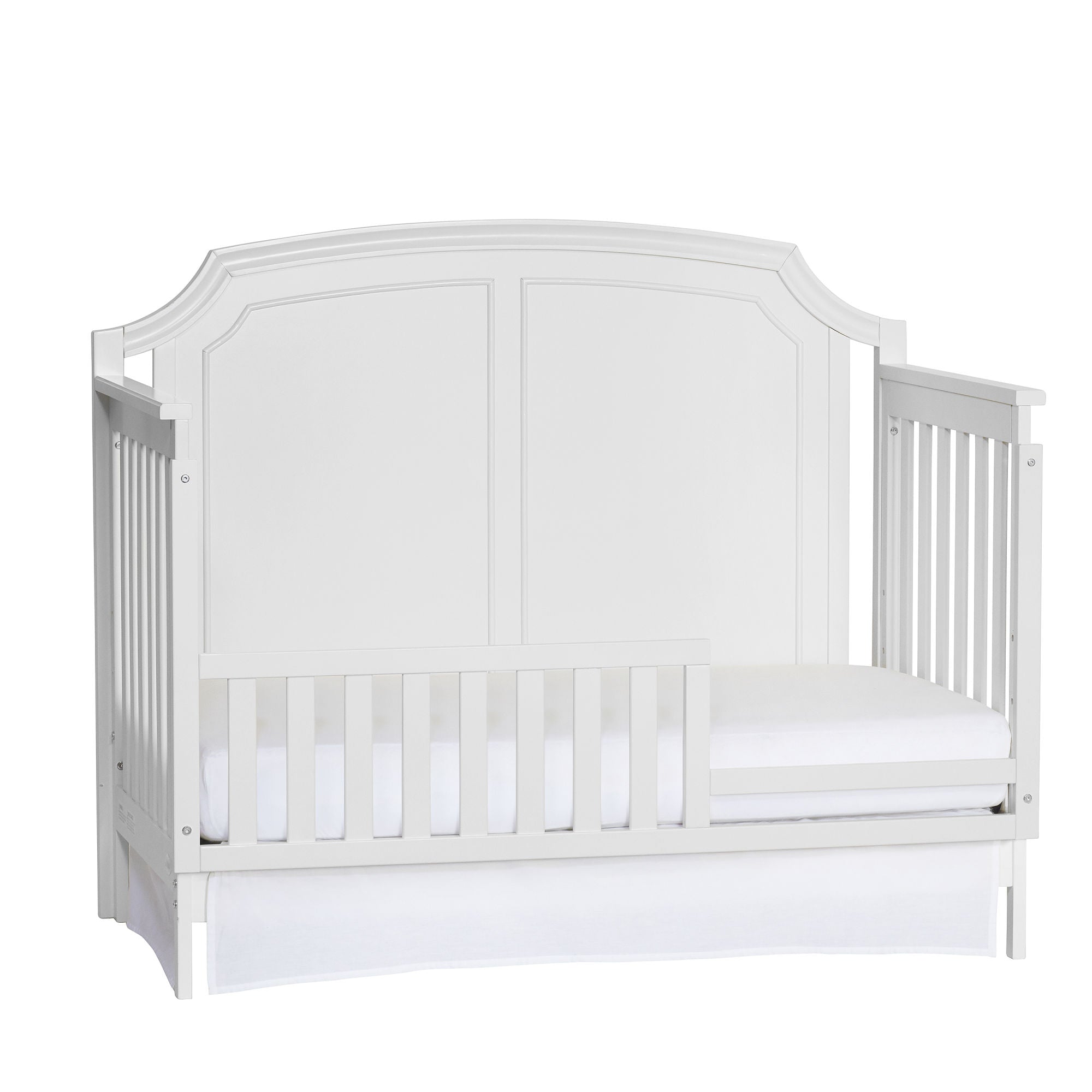 White 4-in-1 Convertible Crib - first step nursery