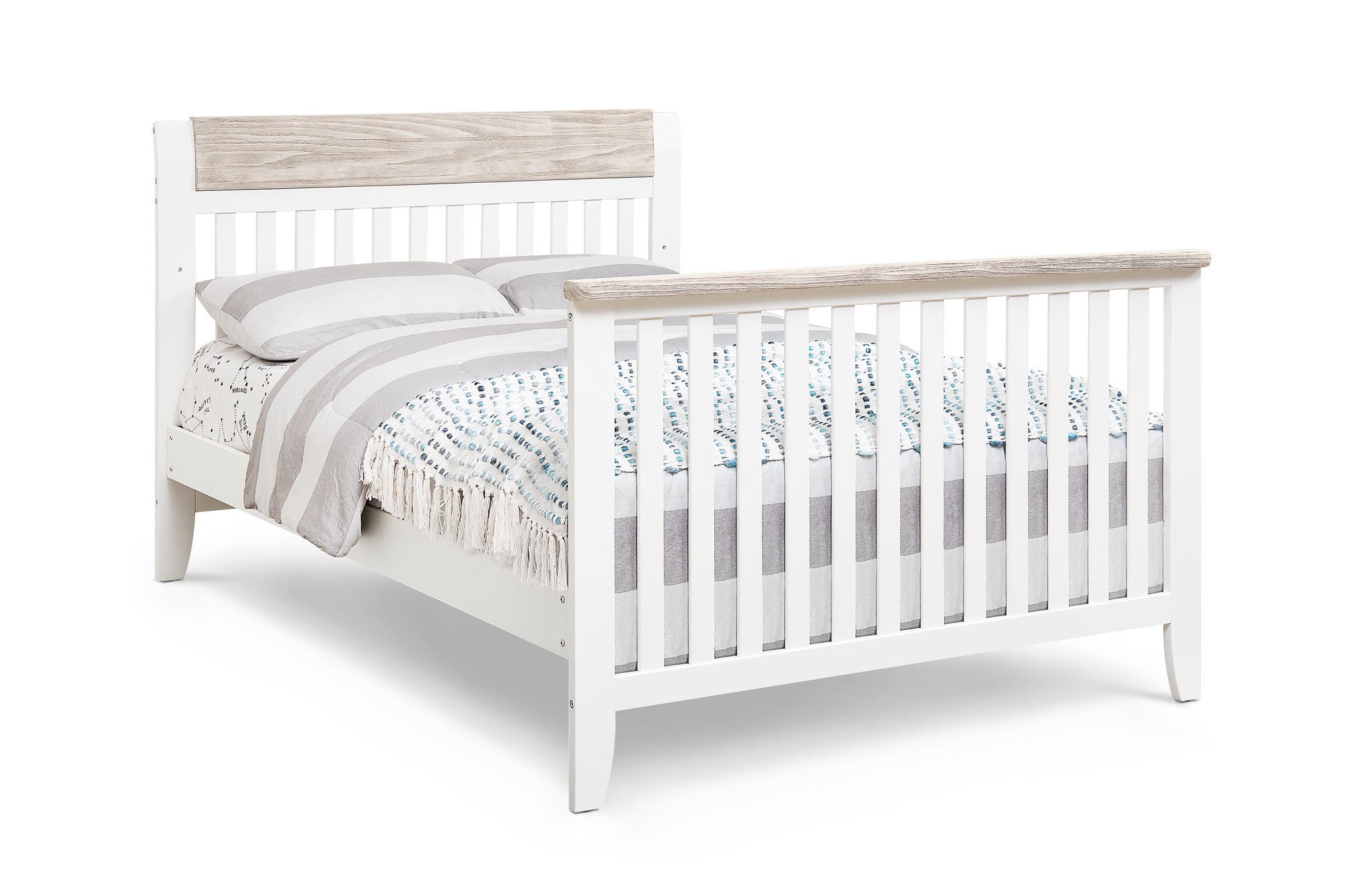Hayes 4-in-1 Convertible Crib - White - first step nursery