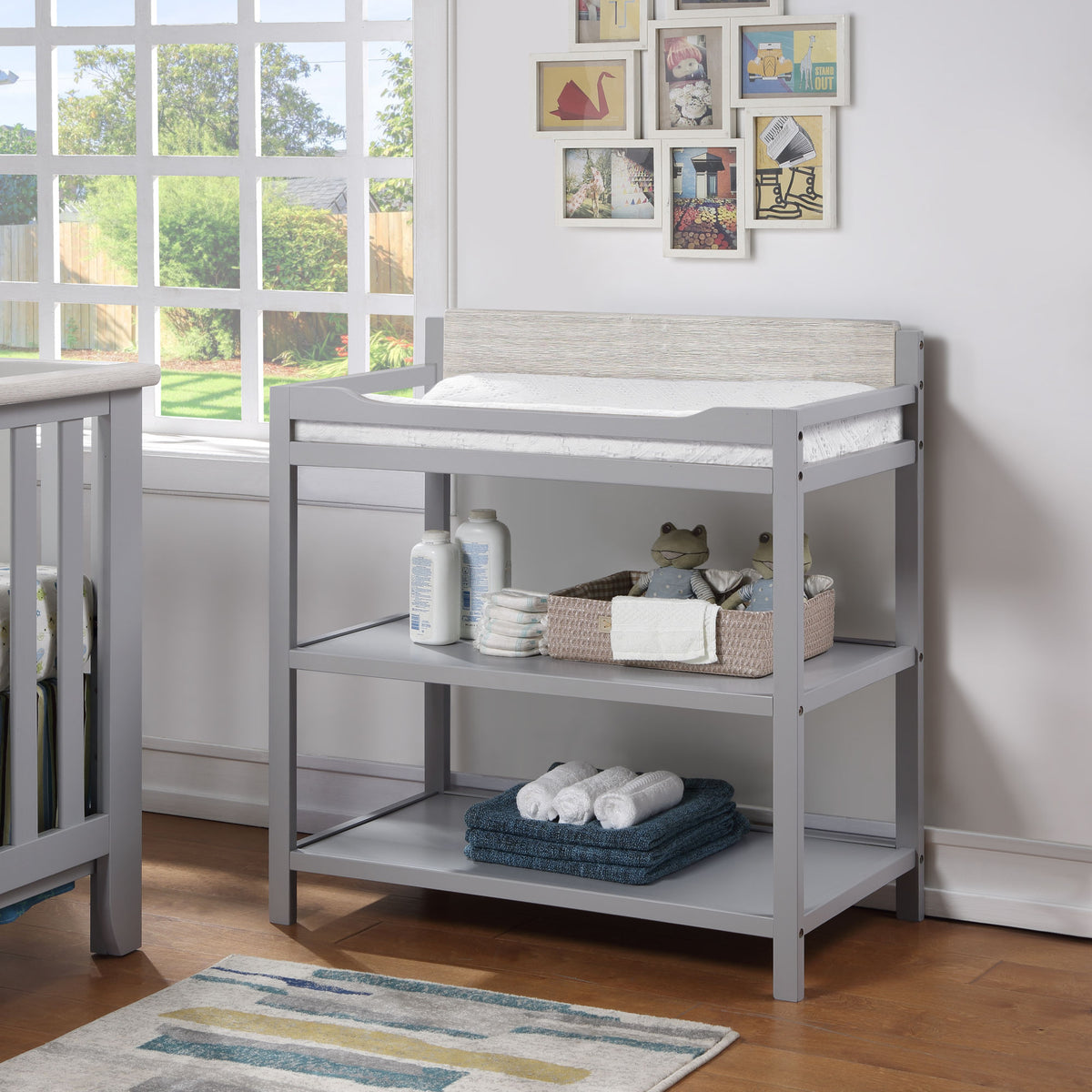 Weathered Gray Changing Table - first step nursery