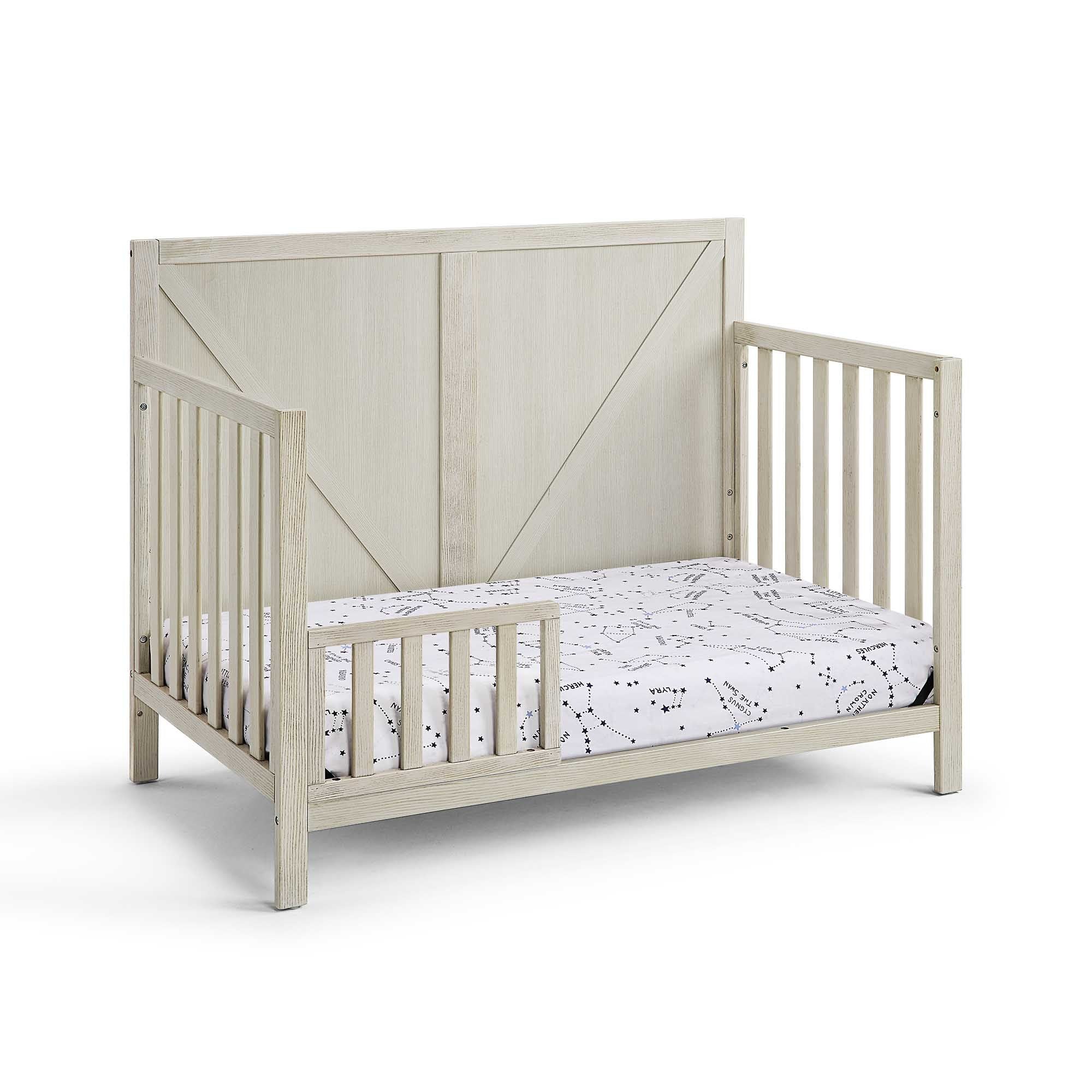 Barnside 4-in-1 Convertible Crib - Washed Gray - first step nursery